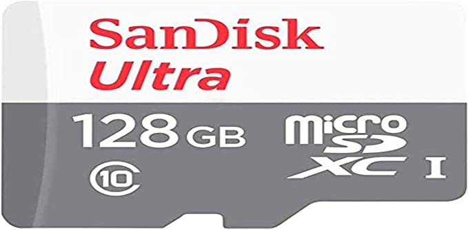 SanDisk 128GB MicroSD Ultra Memory Card CLASS 10 100MBPS without Adapter - SDSQUNR-128G-GN6MN
