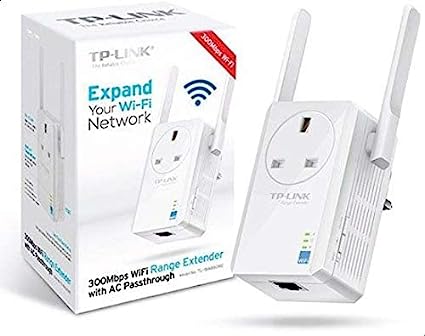 TP-Link 300Mbps Wireless N Wall Plugged Range Extender with AC Passthrough - TL-WA860RE