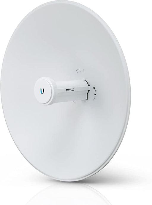 Antenna	Radio Brand	Ubiquiti Networks Color	White Number of Channels	30 Impedance	120 Ohm Maximum Range	200 Meters Item Dimensions LxWxH	5.6 x 19.3 x 19.9 inches