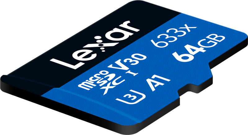 Lexar 633x High-Performance microSDXC™ UHS-I, up to 100MB/s Without Adapter - LMS0633064G-BNNNG