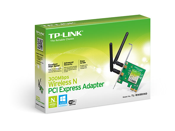 TP-Link 300Mbps Wireless N PCI Express Adapter - TL-WN881ND