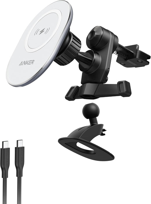 Anker Powerwave Magnetic Charging Car Mount Black+White A2931HW1