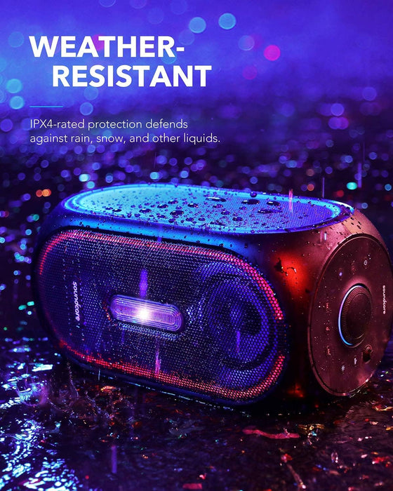 Anker Soundcore Rave Portable Water Resistant Speaker with Microphone - Black - A3391H12