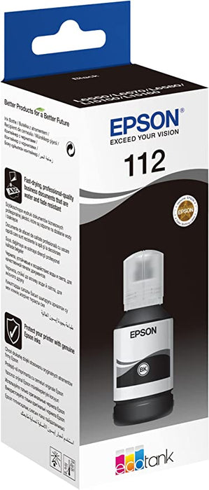 Epson 112 EcoTank Pigment Black Ink Bottle 127.0 ml - C13T06C14A