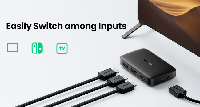 UGREEN HDMI 3 In 1 Out Switch- CM598