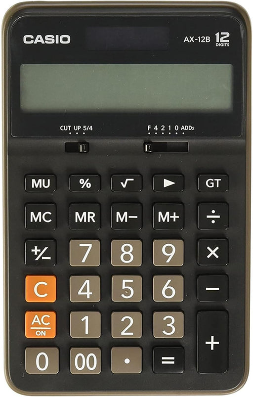 Casio AX-12B Compact Desk Type Practical Calculators