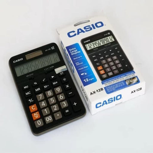 Casio AX-12B Compact Desk Type Practical Calculators