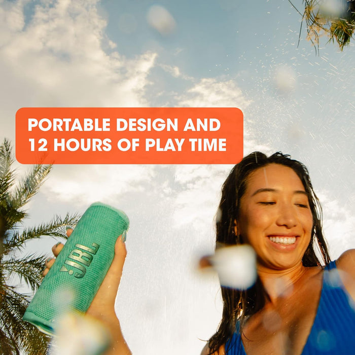 JBL Flip 6 Portable Bluetooth Speaker - Powerful sound and deep bass, IPX7 waterproof, 12 hours of playtime, JBL PartyBoost for multiple speaker pairing