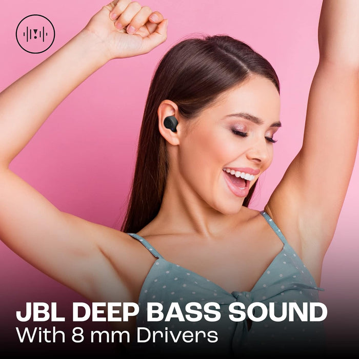 JBL Wave Buds in-Ear Wireless Earbuds (TWS)- Mic,App for Customized Extra Bass Eq,32 Hours Battery&Quick Charge,Ip54 Water&Dust Resistance,Ambient Aware&Talk-Thru,Google Fastpair