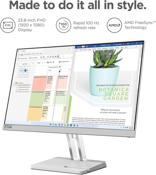 LENOVO L24E-40 23.8" Full HD 100Hz Monitor (67AAKAC3UK)