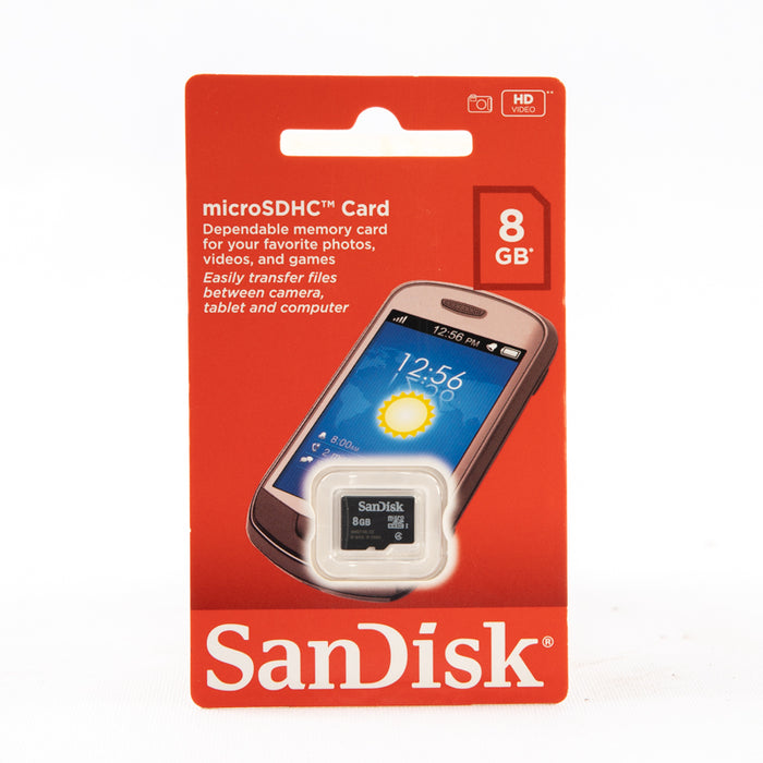 SanDisk 8GB MicroSDHC Memory Card
