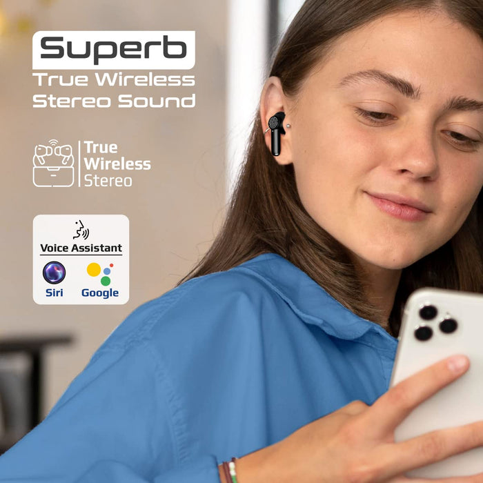 Promate ProPods High-Definition ANC TWS Earphones with intellitouch