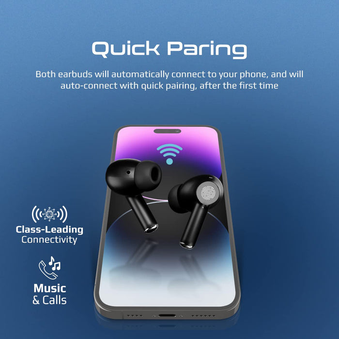 Promate ProPods High-Definition ANC TWS Earphones with intellitouch