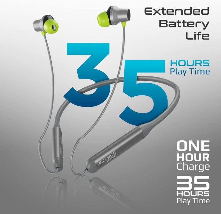 Promate Velcon High-Definition ANC Wireless Neckband Earphones