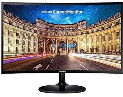 Samsung CF390 24"Inch Essential Curved Monitor with the deeply immersive viewing experience (LC24F390FHMXUE)