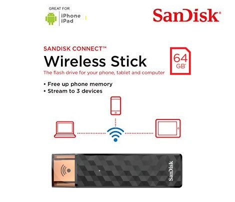 SanDisk (SDWS4-064G-G46) Connect Wireless Stick 64GB