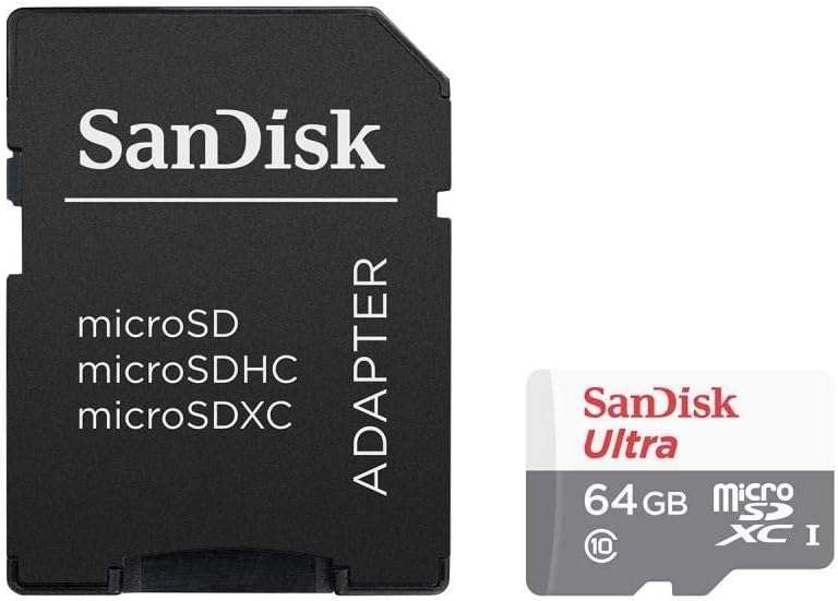 SanDisk Ultra microSDHC UHS-I Card with Adpter 64 GB (SDSQUNS-064G-GN3MA)