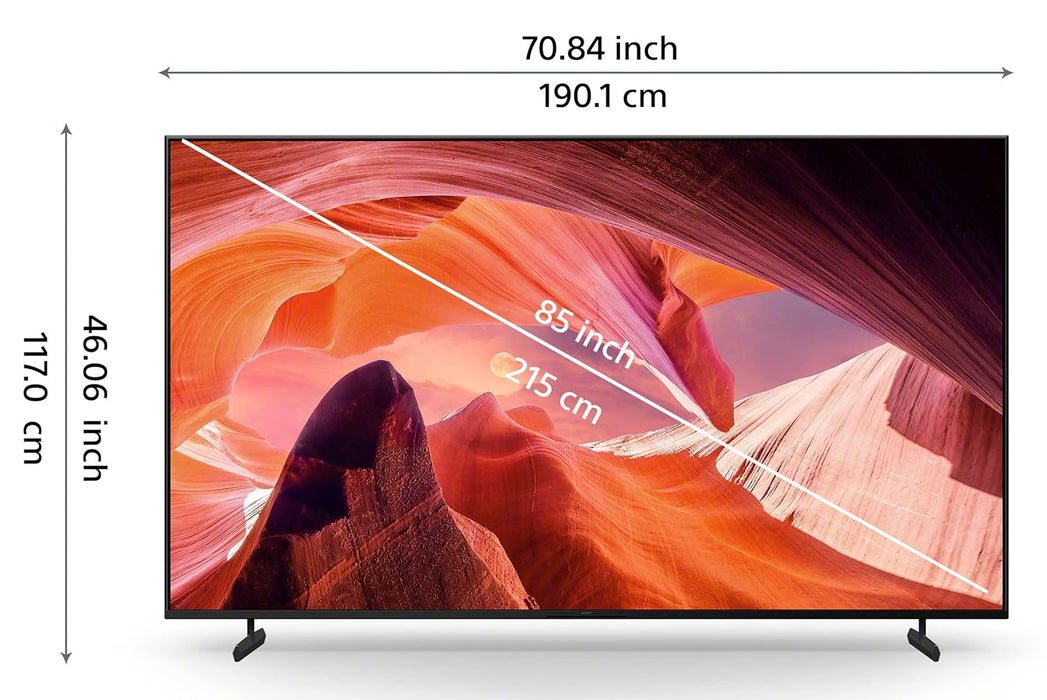 Sony Bravia 85 Inches 4K Ultra HD Smart LED Google TV (KD-85X80L