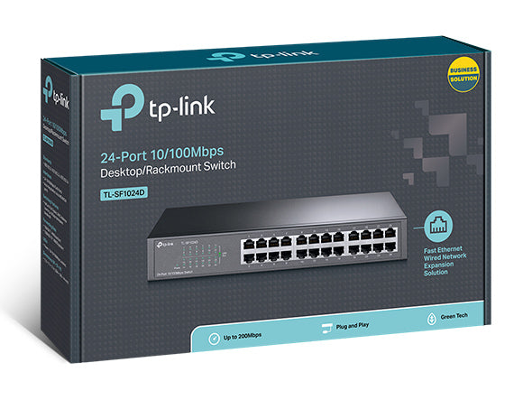 TP-Link 24-port 10/100Mbps Desktop/Rackmount Switch - TL-SF1024D