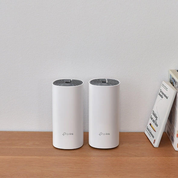 TP-Link Deco E4 AC1200 Whole Home Mesh Wi-Fi System (3 Pack) (TL-DECO E4) ensures strong Wi-Fi coverage throughout your home.