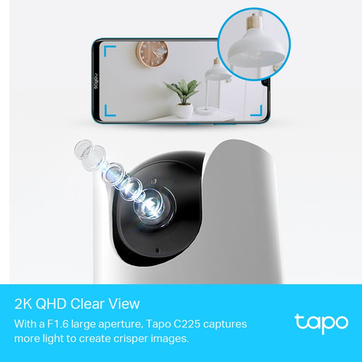 TP-Link Tapo C225 Pan/Tilt AI Home Security Wi-Fi Camera