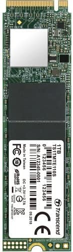 Transcend 110S 1TB M.2 NVMe PCIe Gen3x4 SSD