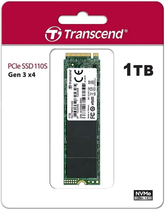 Transcend 110S 1TB M.2 NVMe PCIe Gen3x4 SSD