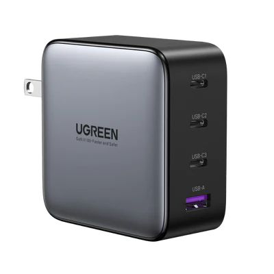 UGREEN USB-A+3*USB-C 100W GaN Tech Foldable Fast Charger Power Adapter with 4 Ports -CD226– UG-40749