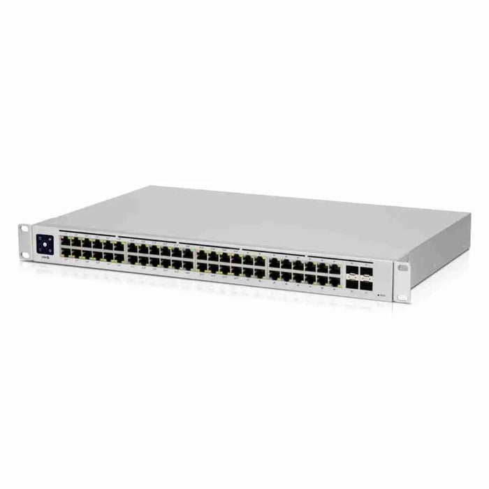 Ubiquiti UniFi Full POE, (40) GbE, PoE+ RJ45 ports, (8) GbE, PoE++ RJ45 ports, (4) 10G SFP+ ports, 600W - USW-Pro-48-POE