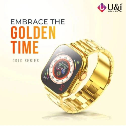 U&I UISW-8163 Gold Series Stainless Steel Smartwatch
