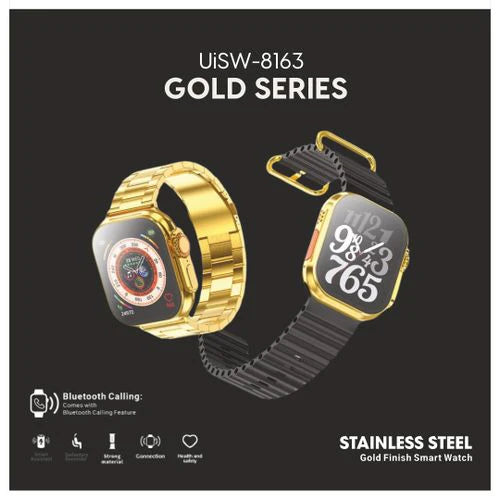 U&I UISW-8163 Gold Series Stainless Steel Smartwatch