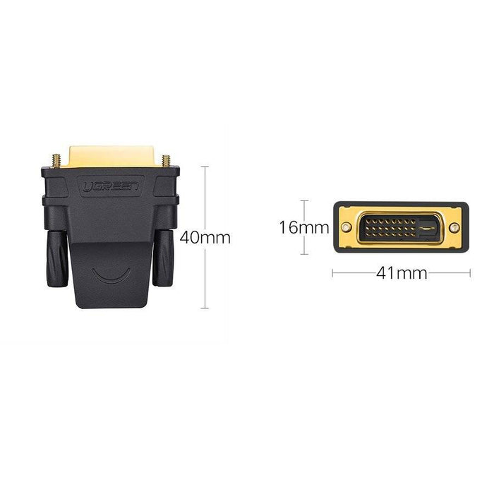 Ugreen DVI (24+1) Male to HDMI Female Adapter Black (20124)