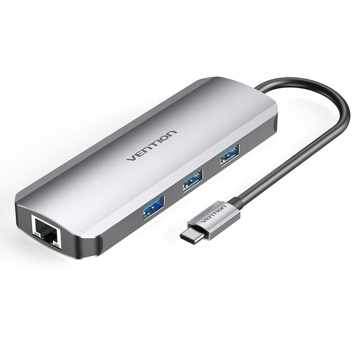 Vention 8 in 1 USB-C Multi-functional Docking Station - TOKHB