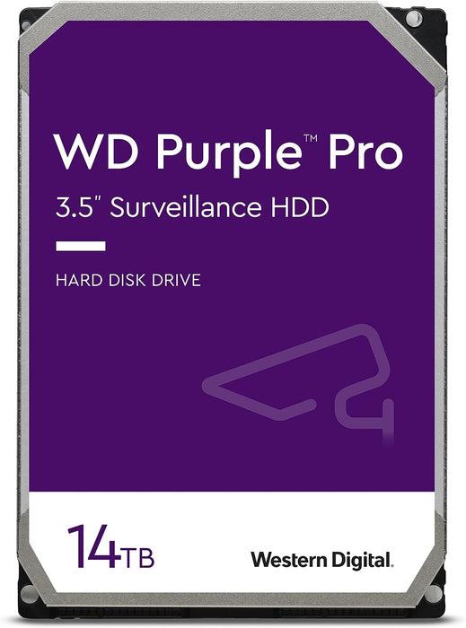 WD Purple Surveillance 14TB, 512MB SATA Internal Hard Drive - WD140PURZ