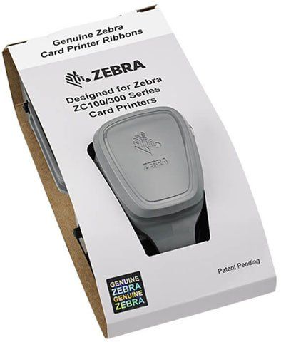 Zebra 800300-302  Monochrome Red Ribbon-For ZC100/ZC300