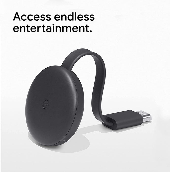 Google Chromecast 3rd Gen TV Media Streaming Device