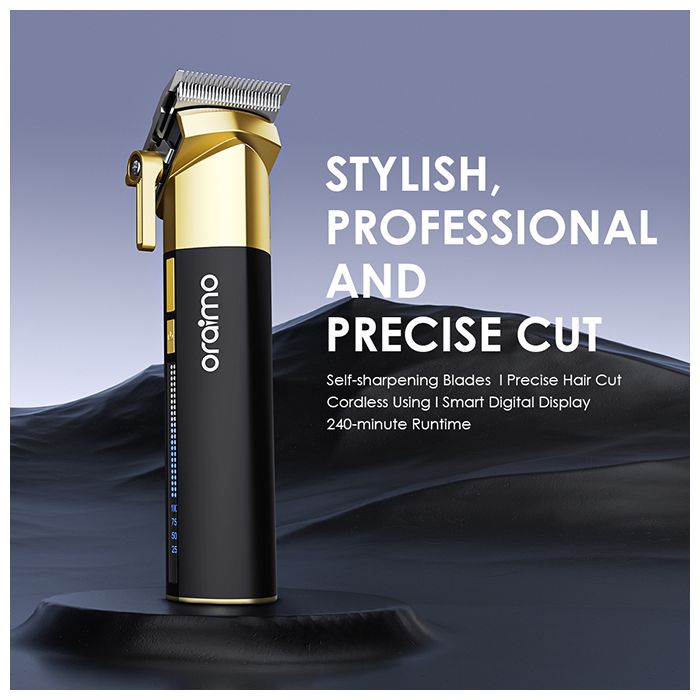 oraimo SmartClipper 2 Prestige Self-sharpening Blades Precise Hair Cut Smart Digital Display 240-minute Runtime Cordless Hair Clipper - OPC-CL33N
