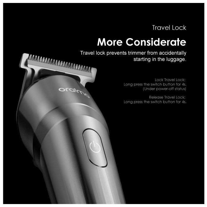 oraimo SmartTrimmer Multi-functional Trimmer With 4 Guided Combs - OPC-TR10