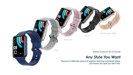 oraimo 1.69" IPS Screen IP68 Waterproof Blood Oxygen 24 Fitness Modes Smart Watch Pro - OSW-16P