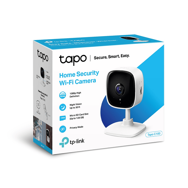 TP-Link Home Security CCTV Wi-Fi Camera 1080P - TL-TAPO C100