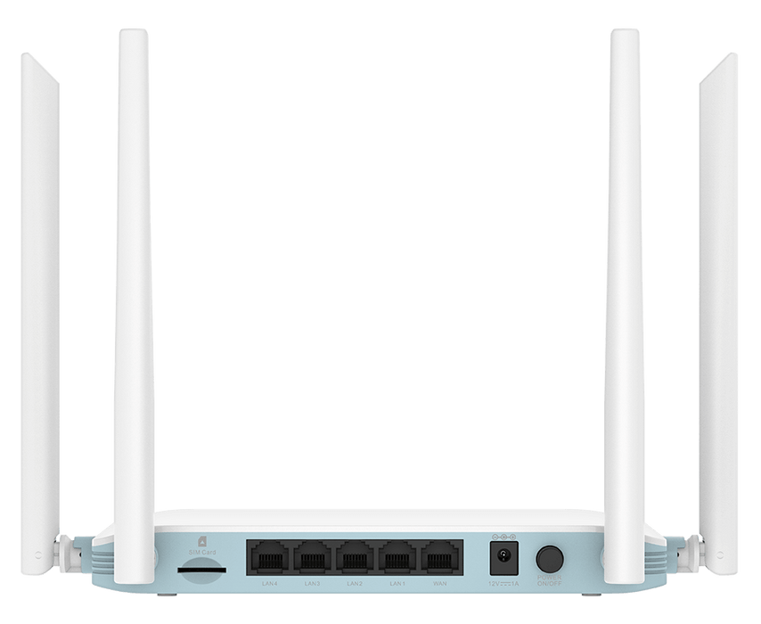 D-Link LTE 4G/HSPA Wireless N300 Smart AI Router - G403/B3GG4IN - with (FDD/TDD), 2 x 5dBi & 2 x External LTE antenna, HSPA Band 1/8, (Cat 4, USIM slot, 150Mbps DL, 50Mbps UL) 4 x LAN port, 1 x WAN port,voice control, D-Link Ai APP Support.