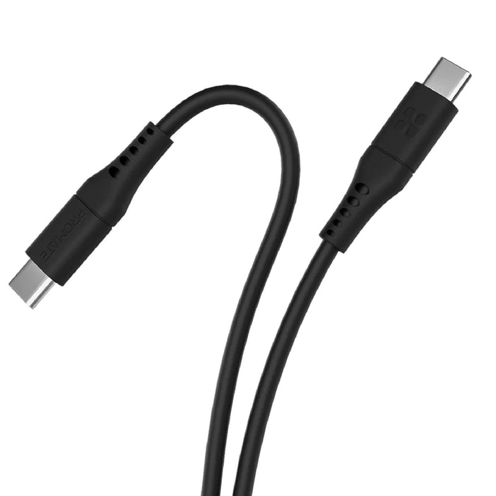 Promate 60W USB-C to USB-C Flexible Silicon Cable 2 Meter (PowerLink-CC200)