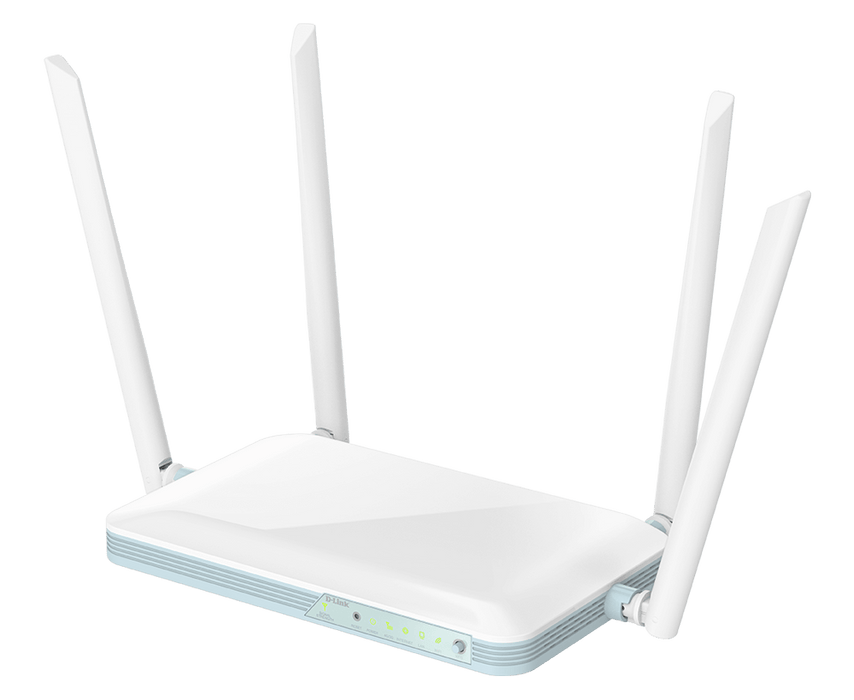 D-Link LTE 4G/HSPA Wireless N300 Smart AI Router - G403/B3GG4IN - with (FDD/TDD), 2 x 5dBi & 2 x External LTE antenna, HSPA Band 1/8, (Cat 4, USIM slot, 150Mbps DL, 50Mbps UL) 4 x LAN port, 1 x WAN port,voice control, D-Link Ai APP Support.