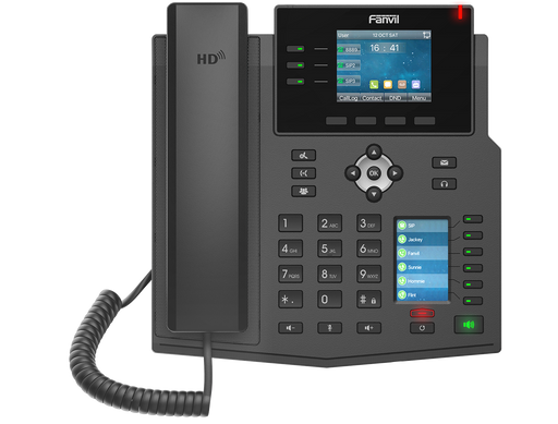 Fanvil X4U Gigabit SIP Enterprise Desktop IP Phone with Dual-Color LCD Display