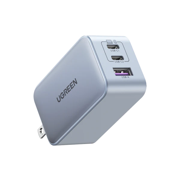 UGREEN USB-A+2*USB-C 65W GaN Tech Fast Charger with 3 Ports- UG-90663