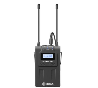 BOYA BY-WM8 Pro-K2 UHF Dual-Channel Wireless Lavalier Microphone System - with Omnidirectional Lavalier Microphones