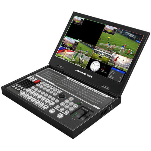 AVMATRIX PVS0615U Portable 6-Channel Switcher with USB Streaming & 15.6″ Display