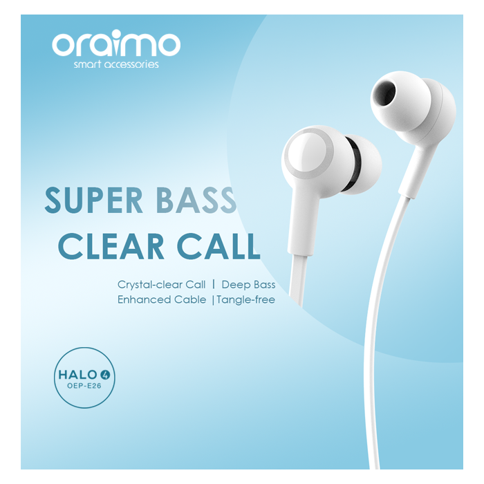 oraimo HALO 4 In-Ear Earphone with Mic - OEP-26