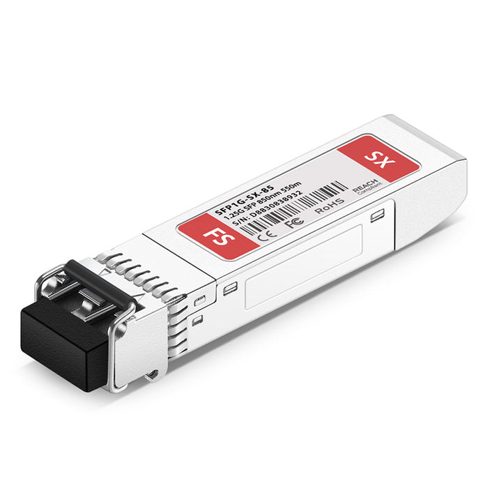 Cisco Compatible 1000BASE-SX SFP 850nm 550m Industrial DOM Duplex LC MMF Transceiver Module - GLC-SX-MMD