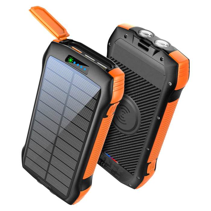 Promate SolarTank-20PDQi 20000mAh Rugged EcoLight™ Solar Power Bank